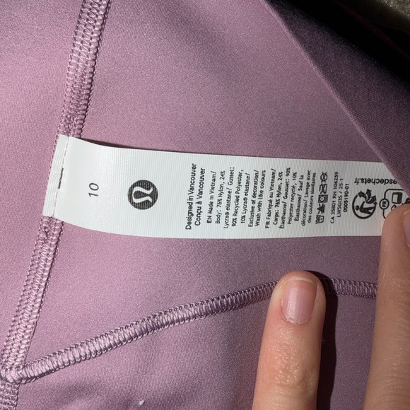 Lululemon Athletica Lavender Leggings - Picture 2 of 3